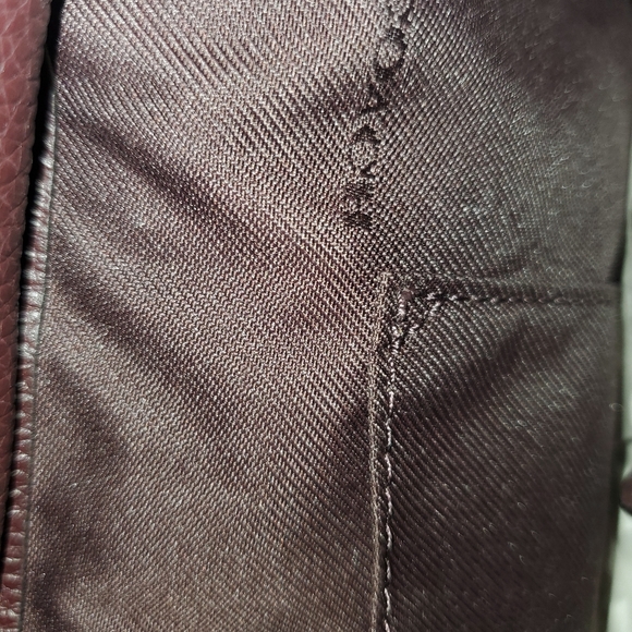 NWTs Beautiful Coach Fulton Satchel~Colorblock Leather~Oxblood~ MSRP:$350 - Picture 7 of 11